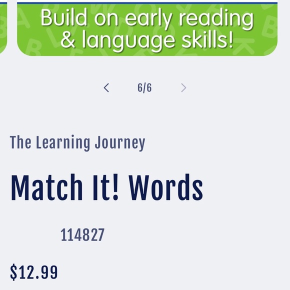 Like New Learning Journey Match It! WORDS PUZZLE 30 self-correcting puzzle sets - Picture 8 of 8